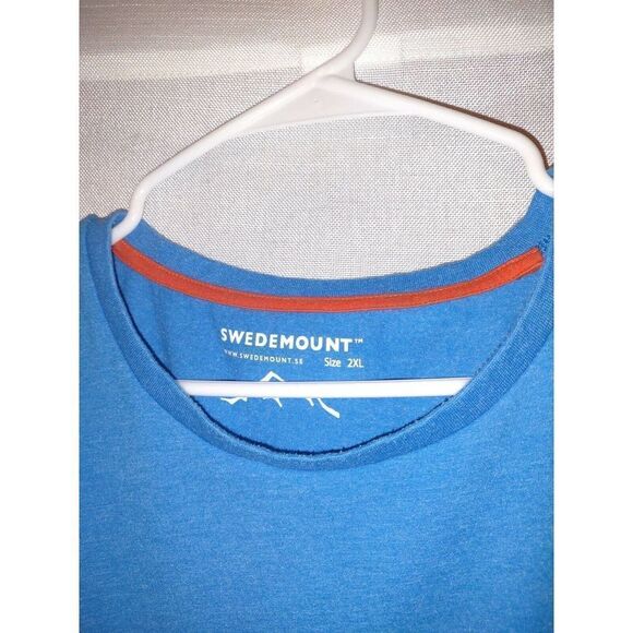 Swedemount Tshirt Xxl Blue Swedish Company 1991 Outdoors Comfortable Style - Picture 2 of 5